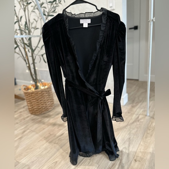 RACHEL PARCELL velvet wrap dress - Picture 3 of 3